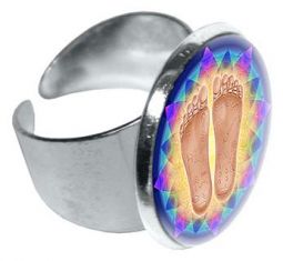 Luminous Ring Lotus Feet Wide